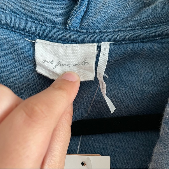 Urban Outfitters UO Hooded Sweatshirt Cardigan Top Dolman Oversized Coat M - Picture 2 of 9